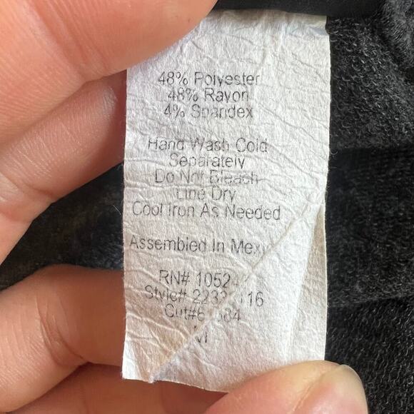 Bobeau Women's Open Front Cardigan Sweater Long Sleeve Black Size Medium - Picture 4 of 5